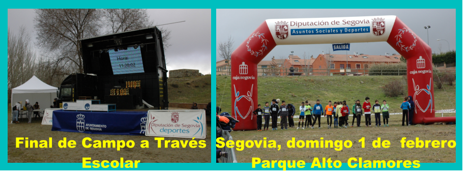 Final de Campo a Travs Escolar Segovia, domingo 1 de  febrero Parque Alto Clamores