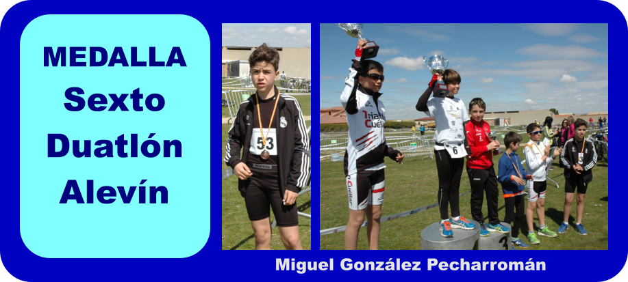 MEDALLA Sexto Duatln Alevn Miguel Gonzlez Pecharromn