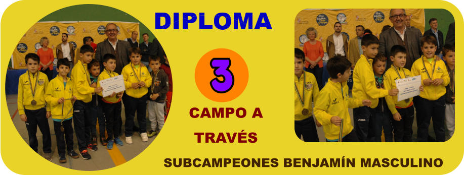 SUBCAMPEONES BENJAMÍN MASCULINO CAMPO A TRAVÉS