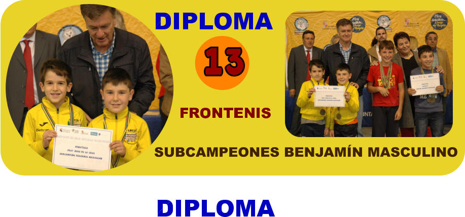 SUBCAMPEONES BENJAMÍN MASCULINO