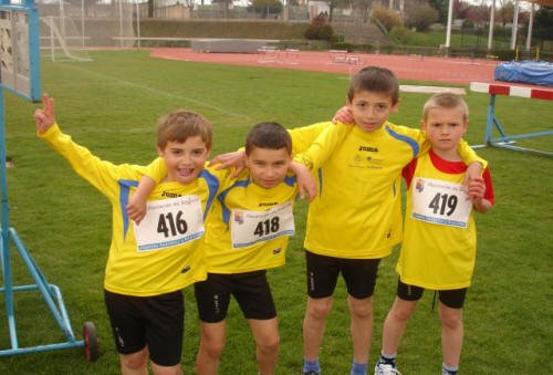 Los cuatro benjamines que componían el equipo