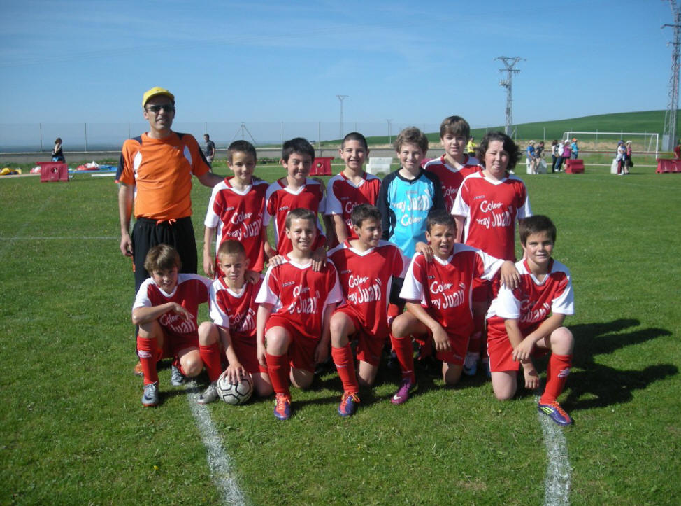 Octavio con el equipo alevín