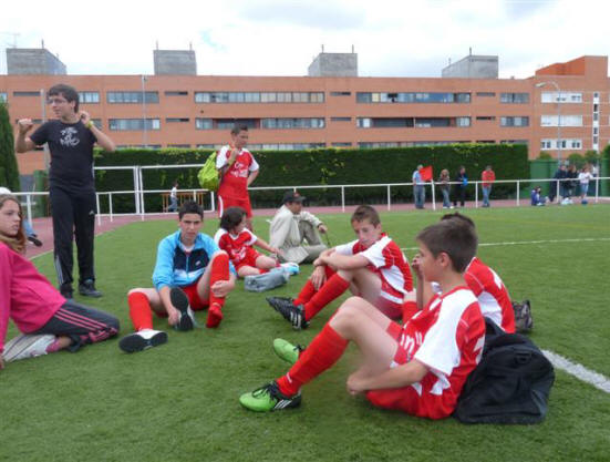 Descanso entre partido y partido