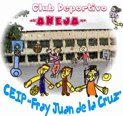 Logo del CD ANEJA con nuestro colegio FRAY JUAN DE LA CRUZ