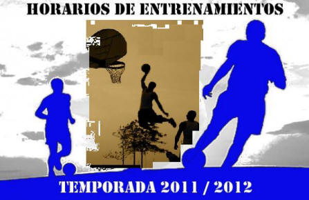 Entrenamientos fñutbol y baloncesto curso 2011-2012