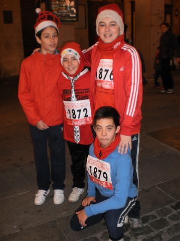 Alumnos de 6ºB: Javier Gonzálvez, Miguel Ángel, Ricardo y Javier Tabanera, agachado