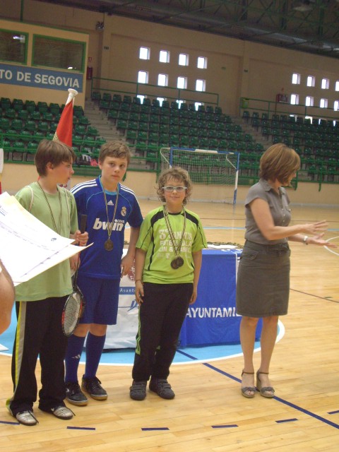 Éric y Manuel (ausente) subcampeones escolares de Segovia en la categoría benjamín masculina