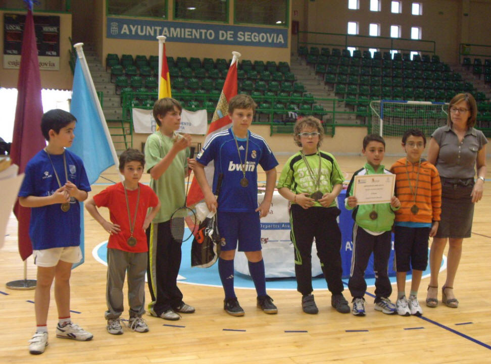 Entrega de premios de la categoróa benjamín masculina