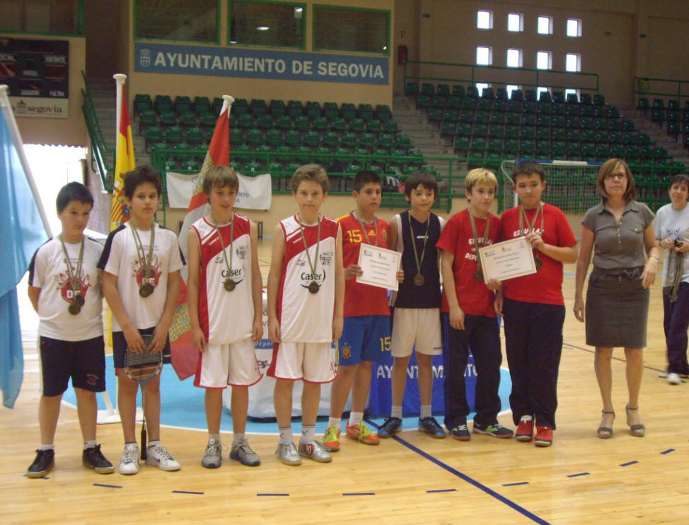 Entrega de la categoría alevín masculina