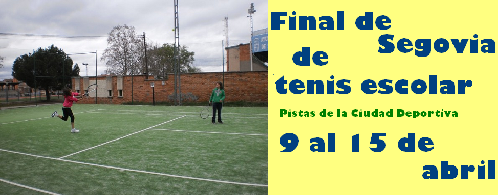 Final de tenis escolar de Segovia 2012